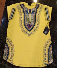 SWITCH REMARKABLE MEDIUM YELLOW DASHIKI SHIRT NEW WITH TAGS 👇👇👇
