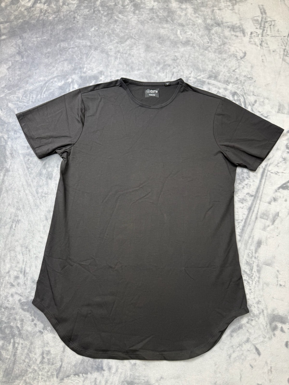 Cuts Clothing Crew Elongated Fit T-Shirt Men's Large Black Pyca Pro gallery