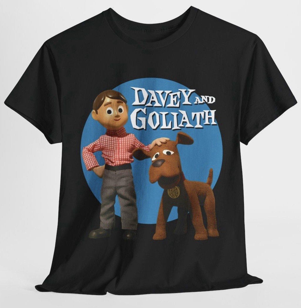 Davey And Goliath T Shirt - 60’s TV Animation Classic Retro Tee - New gallery