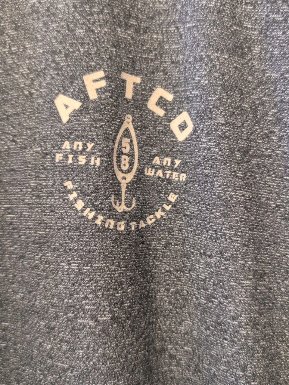 Aftco T Shirt Mens Large Gray Black Performance Stretch Fishing Graphic gallery