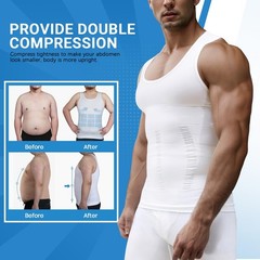 Men’s Gynecomastia Compression Shirt – Slimming Tummy Control Shapewear Vest