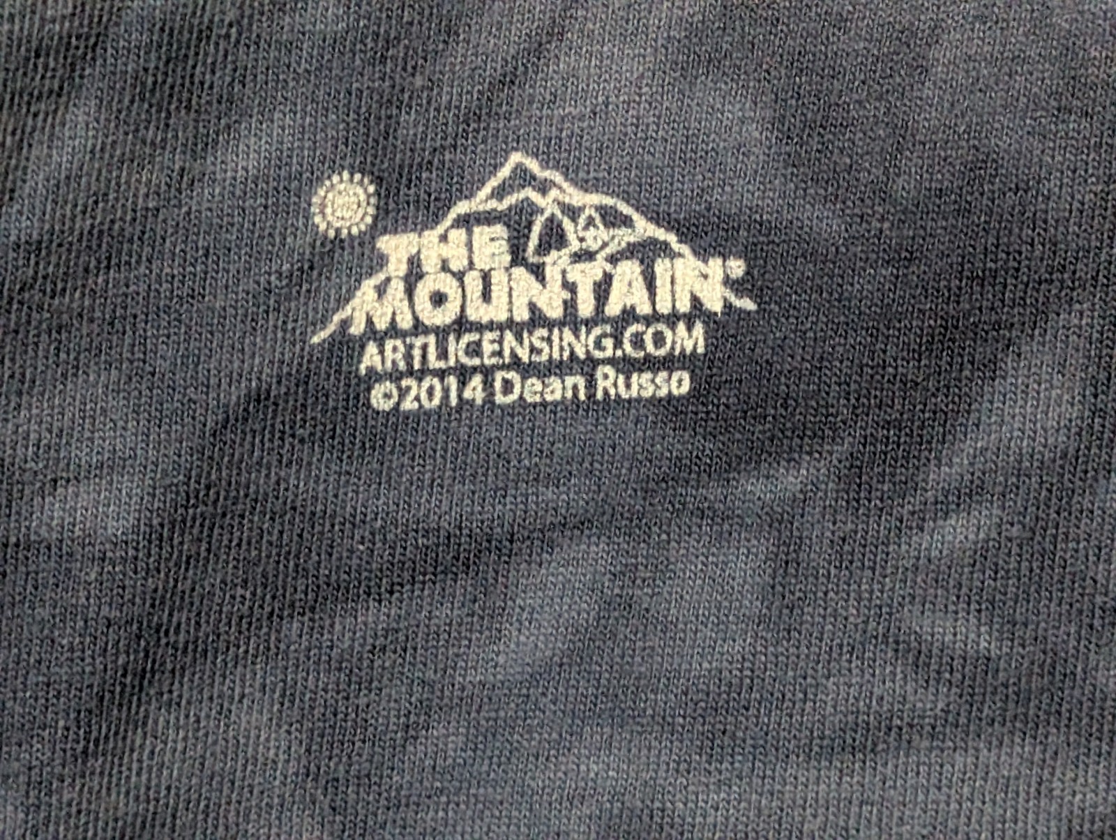 The Mountain Mens T-shirt Blue "Give Love" Pitbull Retired Logo 2XL #5728 gallery