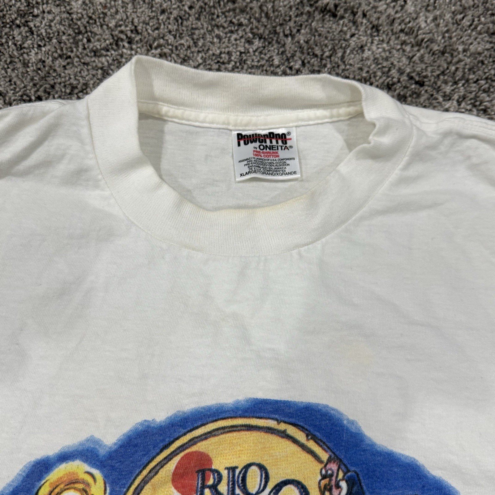 VINTAGE 1997 Single Stitched Rio Bravo Cantina Cinco De Mayo ONEITA PowerPro XL gallery