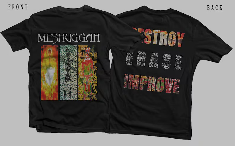 Meshuggah “Destroy Erase Improve” Printed T-Shirt – New Unisex Metal Band Tee gallery