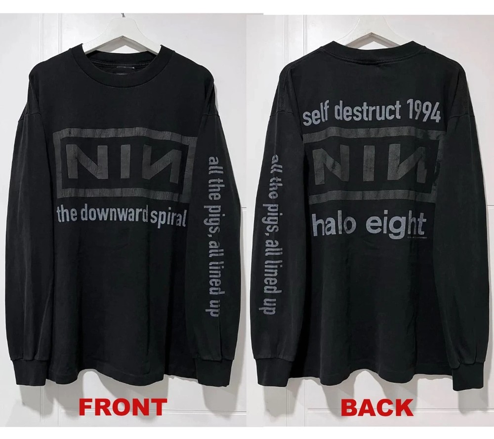 NEW!!! Nine inch nails 1994 Long Sleeve Unisex Shirt reprint for fans