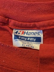 Needham Wellesley Dispatch Delivery Service Vintage XL Hanes Shirt Single Stitch