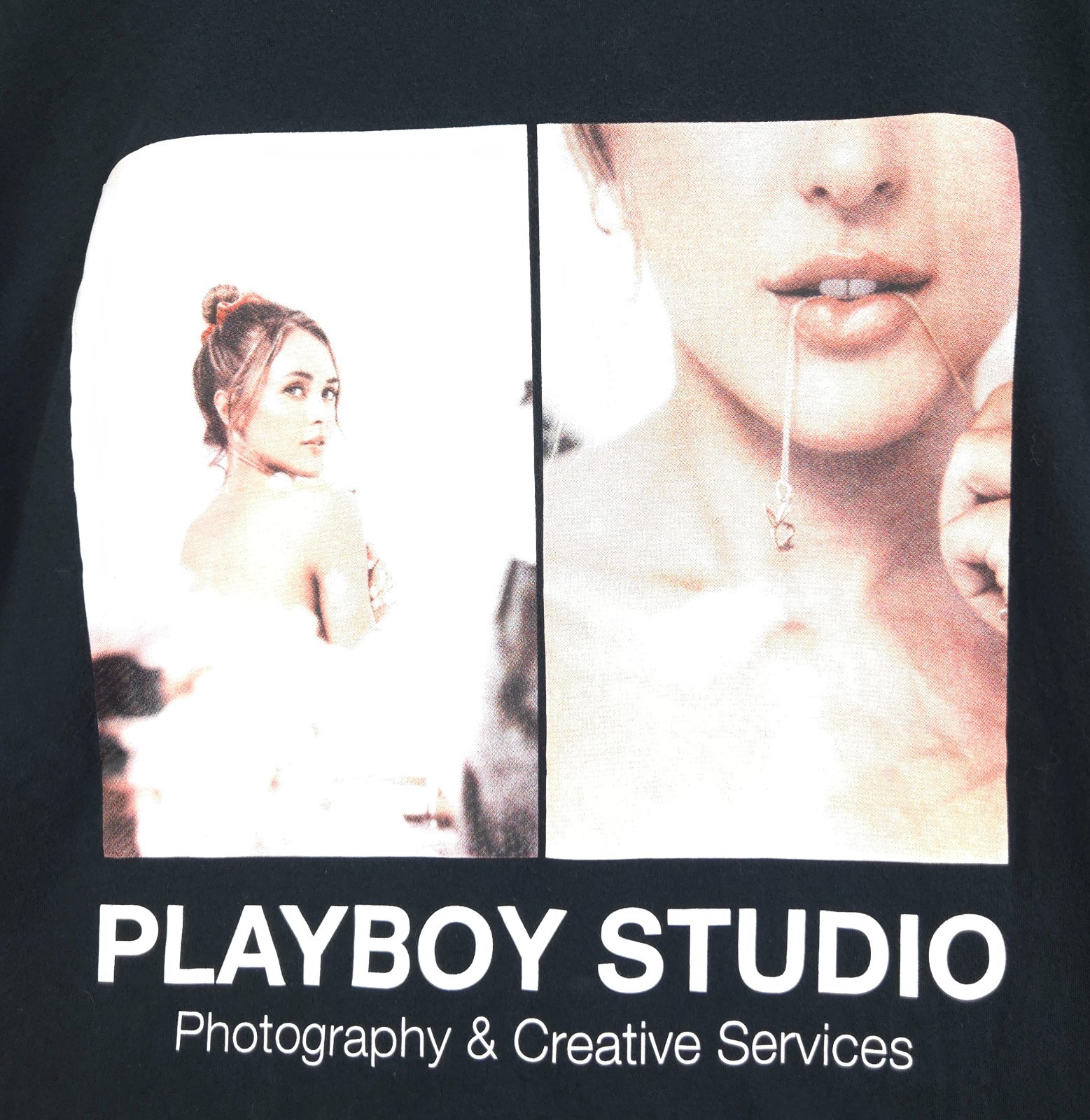 PacSun Playboy Studio T-shirt in Black, Size L (See description) gallery