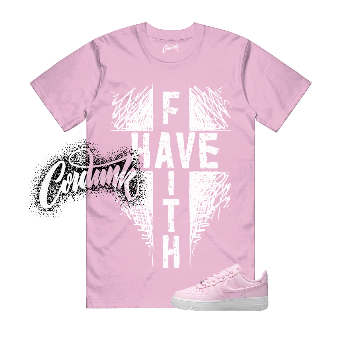 Air Force 1 Pink Foam White ’07 Next Nature T Shirt Match F2