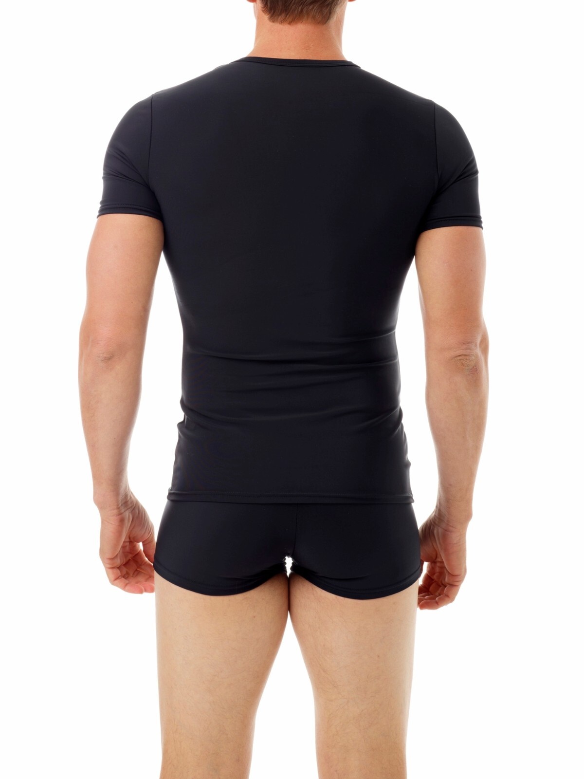 V-Neck Compression Shirt USA | Mid Strength | Slim Fit Tee for Men | Microfiber gallery
