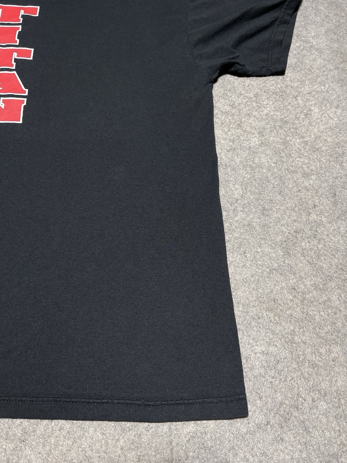 Black XL Vintage FOTL TITAN 2 Sided Red Text clean Shirt Football Sports Champ gallery