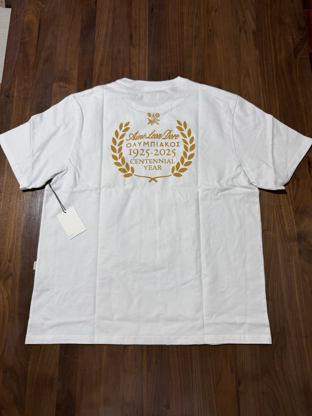 Aime Leon Dore ALD / Olympiacos F.C. Centennial Tee White T-Shirt Men’s Size XL gallery