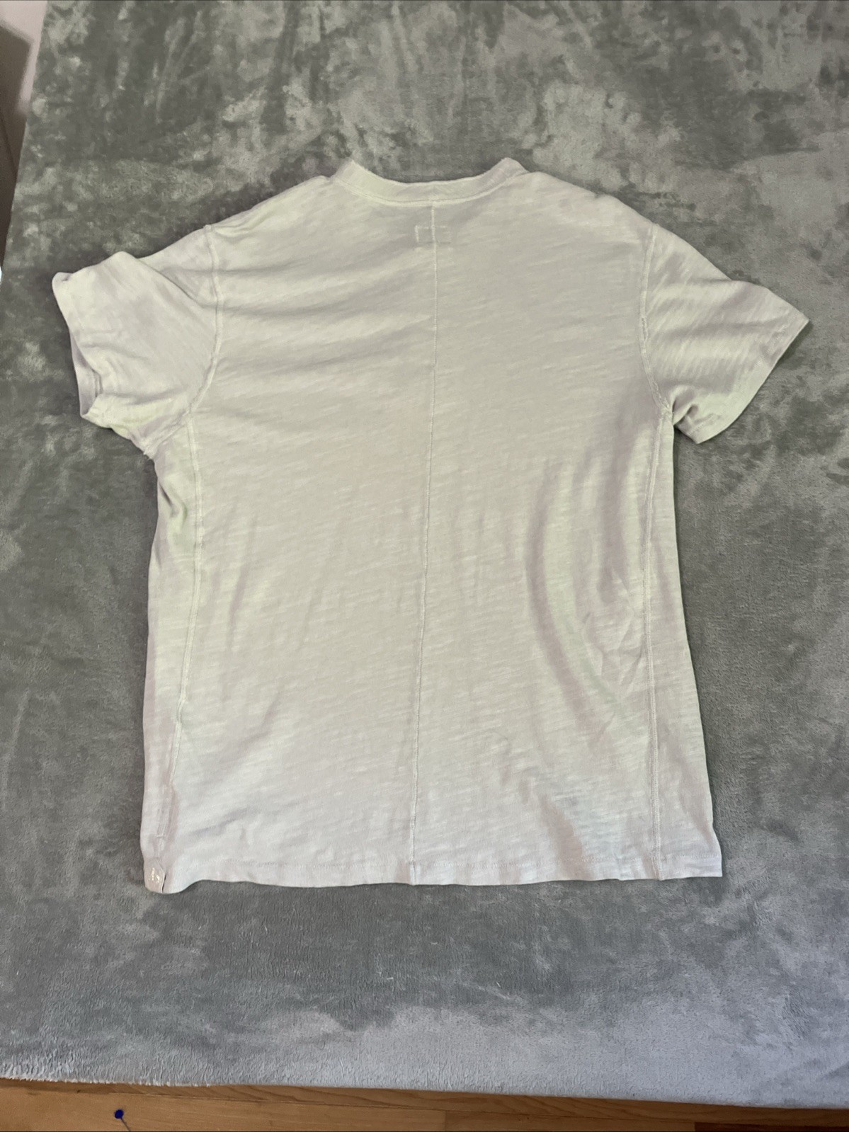 RAG & BONE Henley Shirt Mens Sz XL Tan Made in Peru Heather Beige Button Casual gallery
