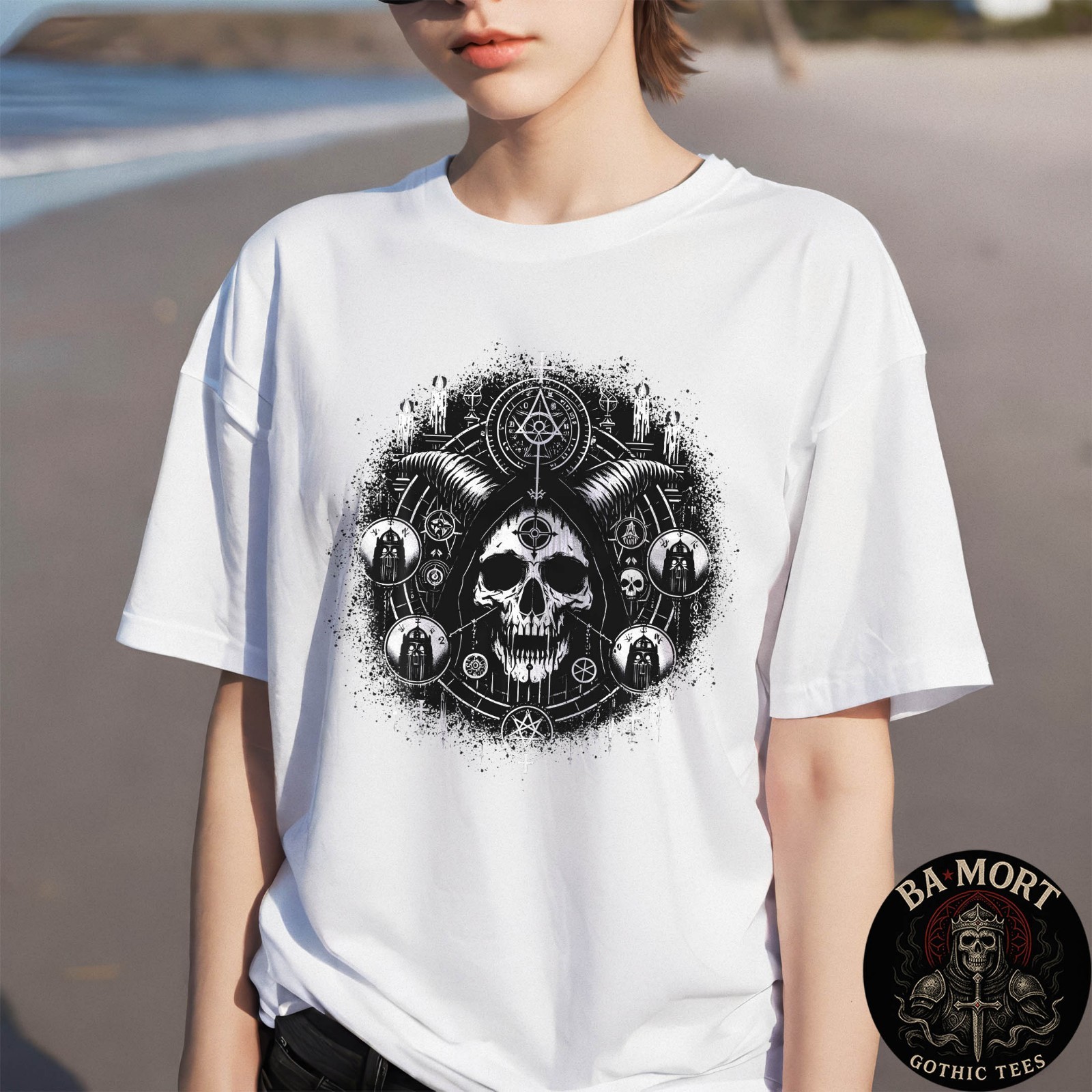Satan Gothic Aesthetic Occult Unholy Grunge Emo Punk Satanic T-Shirt gallery
