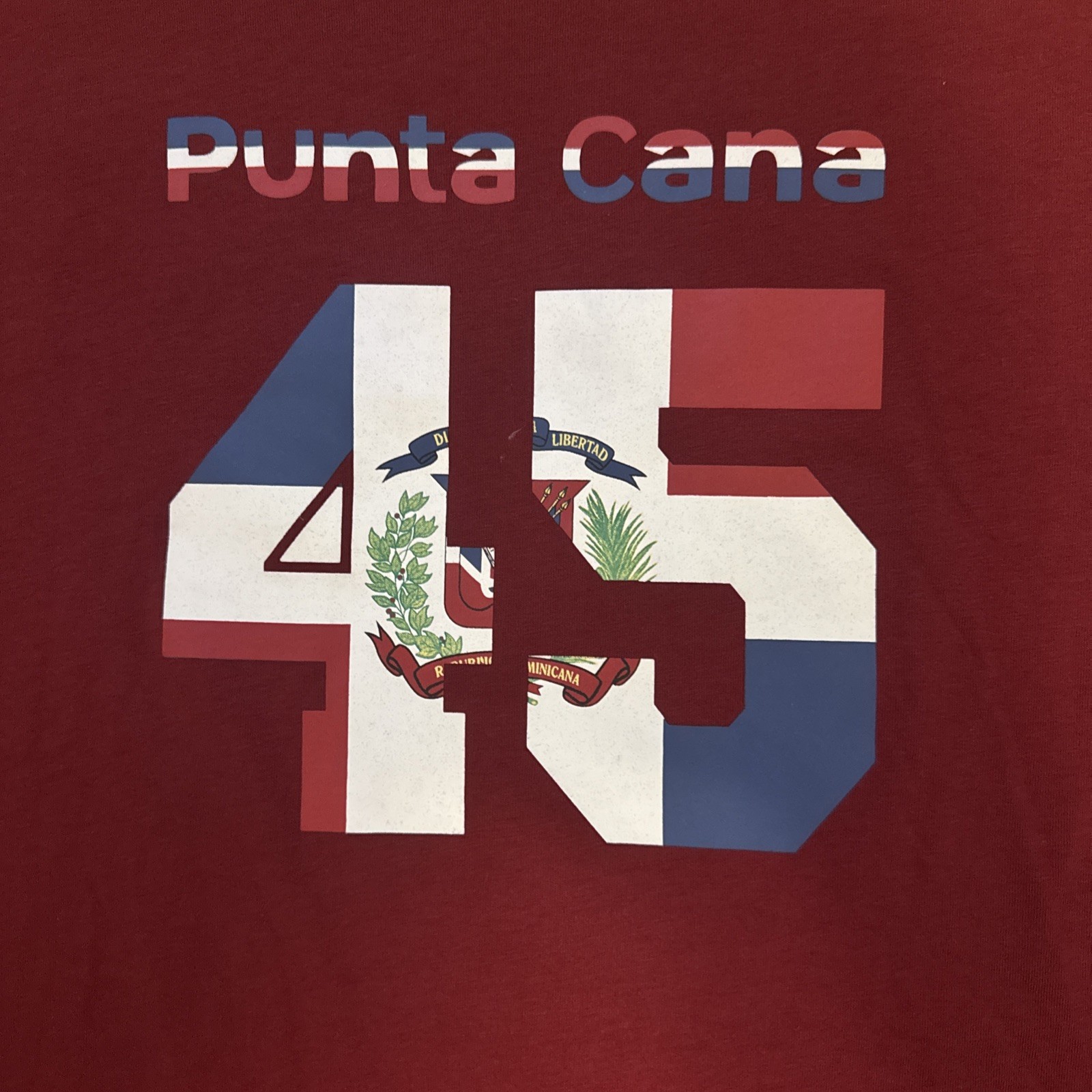 Club Med 45 Punta Cana Dominican Republic Blue Shirt Men's size XXL Red 2XL gallery