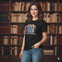 Books lover printed round neck short sleeve T-Shirt Unisex