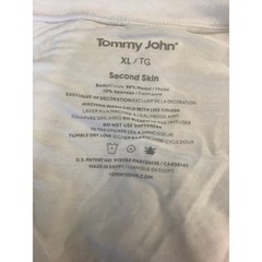 Tommy John Men’s XL White Second Skin Stay Tucked Deep V-Neck Undershirt C8-4
