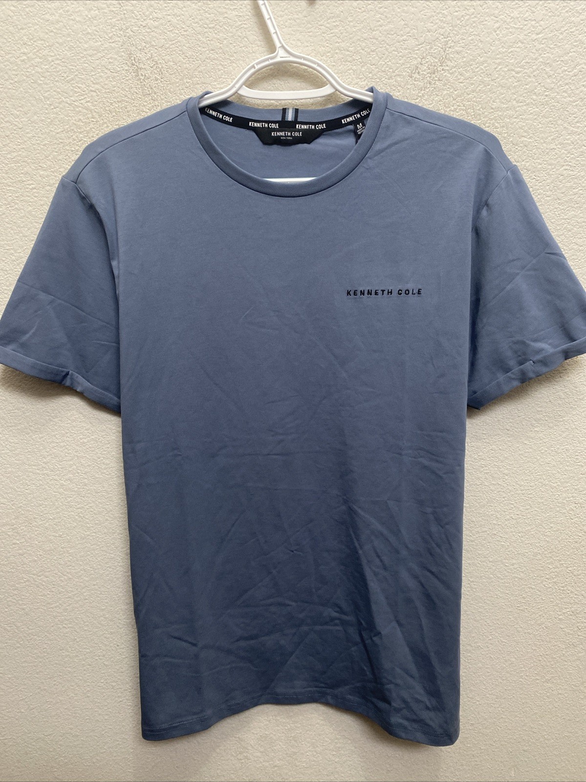Kenneth Cole Men's Clear Sky Blue Medium T-Shirt Short Sleeve Small Logo gallery