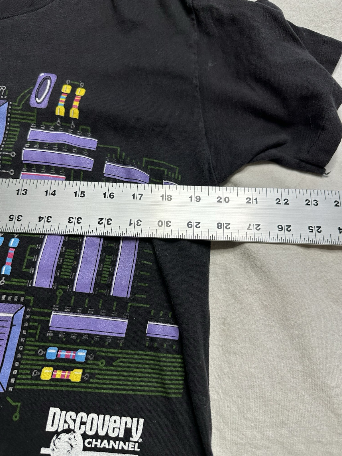 Discovery Channel CPU Motherboard Single Stitch Vintage T-Shirt 90s Med US gallery