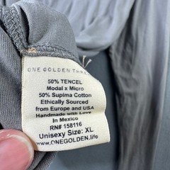 One Golden Thread Gray Long Sleeve T-Shirt Size XL Unisex Tencel Supima Cotton