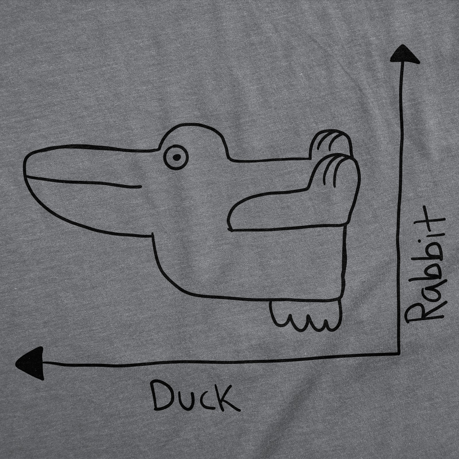 Mens Funny T Shirts Duck Rabbit Graph Sarcastic Graphic Novelty Tee for Men gallery