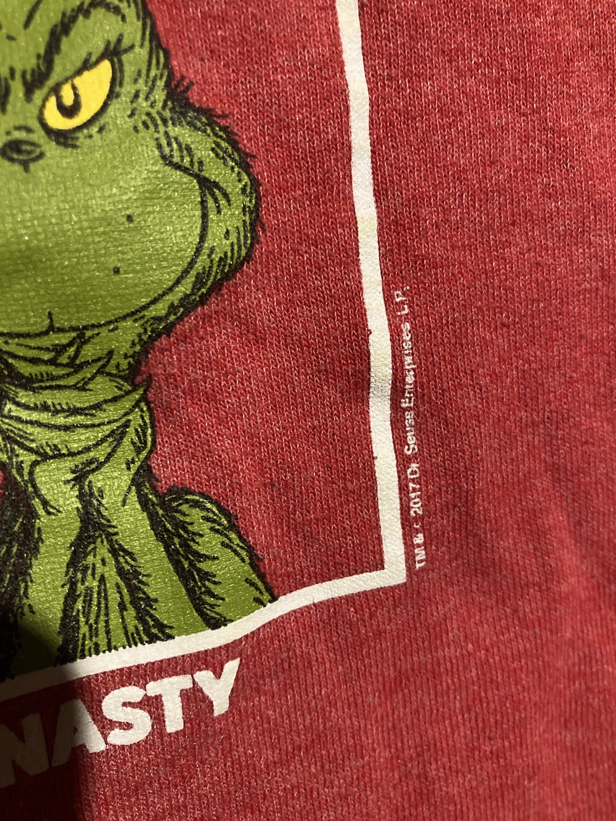 The Many Moods of Grinch Shirt Medium Red Dr. Seuss Christmas Graphic Tee 2017 gallery