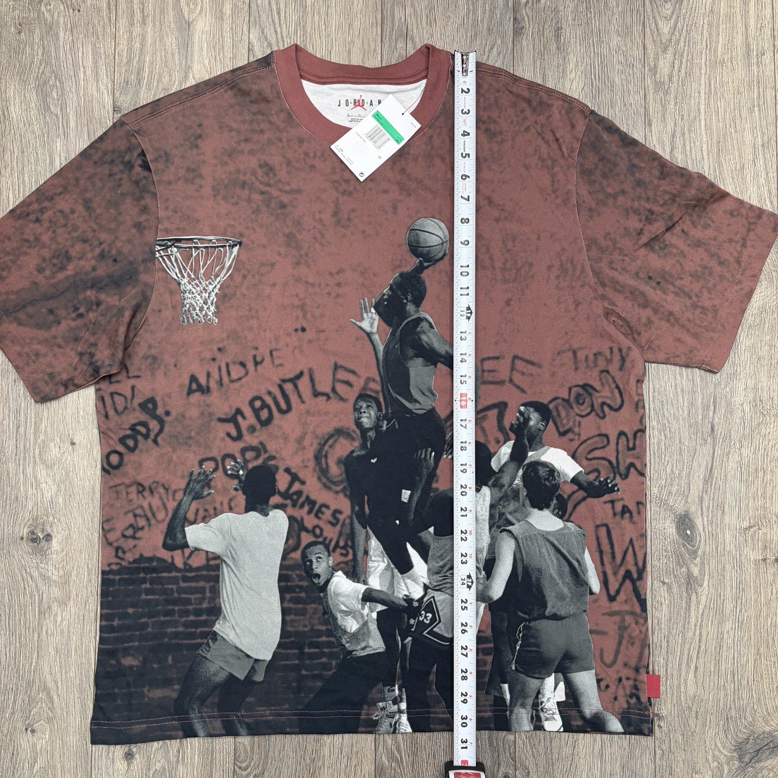 Air Jordan T Shirt Size XL Mens Red Black Graphic Crew 85 Short Sleeve gallery