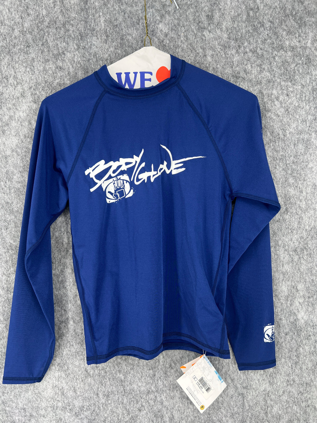 Body Glove Nylon Blend Long Sleeve Mens Solid Blue Swimwear Rashguard T-Shirt S gallery