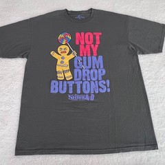 Universal Studios Shrek Gingerbread Man “Not My Gum Drop Buttons” T-Shirt XL