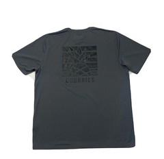 Chubbies Mens Short Sleeve Dark Grey Recycled Polyester Logo Shirt Size 2XL