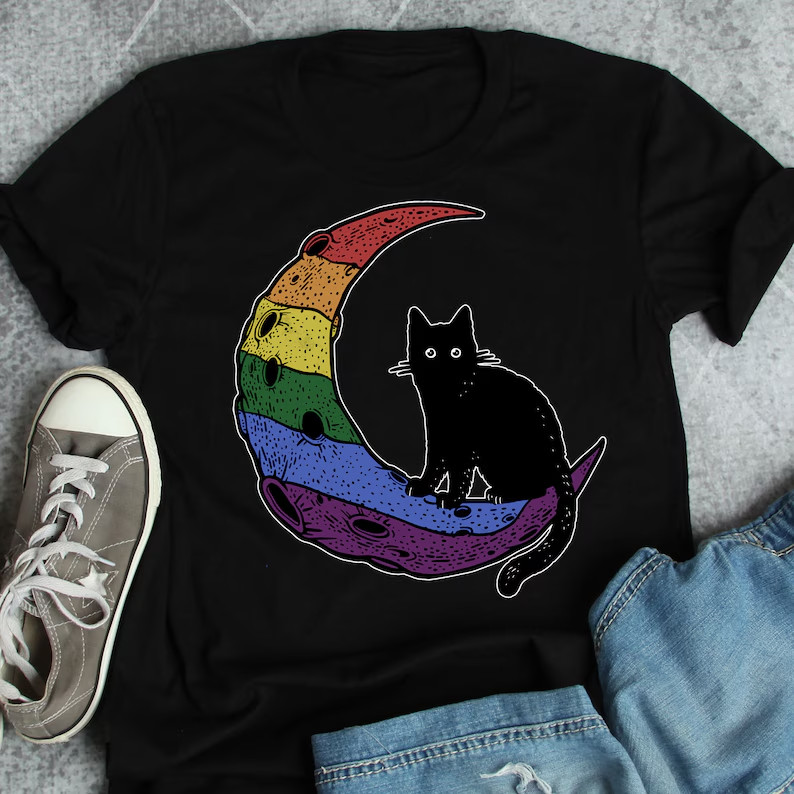 Rainbow Gay Pride Shirt, Rainbow Flag Pride Gift, LGBT T-shirt gallery