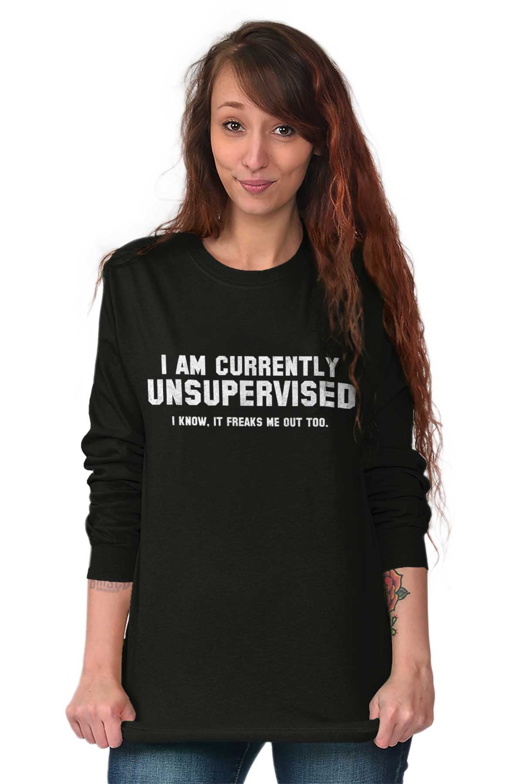 Currently Unsupervised Funny Adulting Drink Long Sleeve Tshirt Tee for Adults gallery
