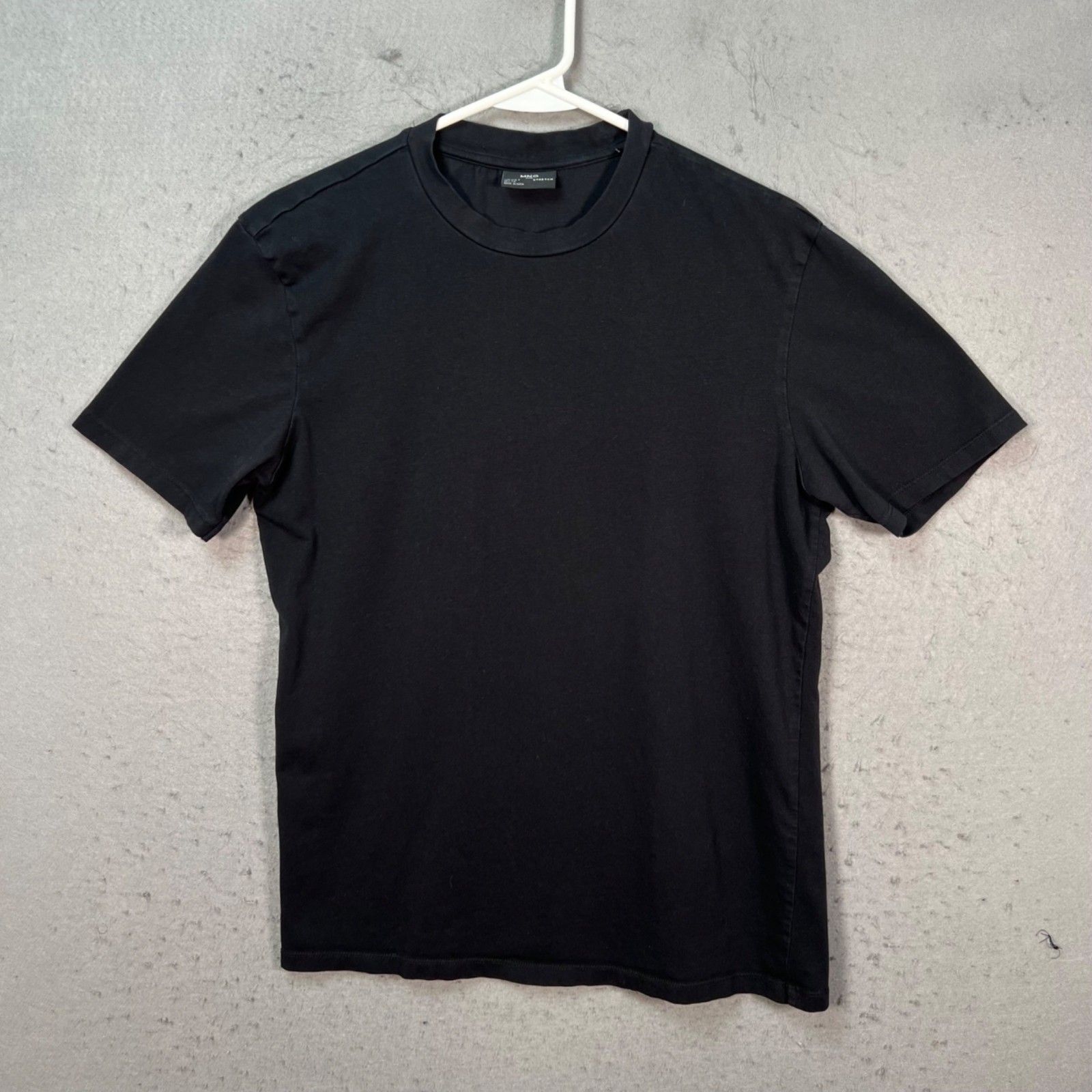 Mango Man Size Small Black Stretch T-Shirt Short Sleeve Crew Neck gallery