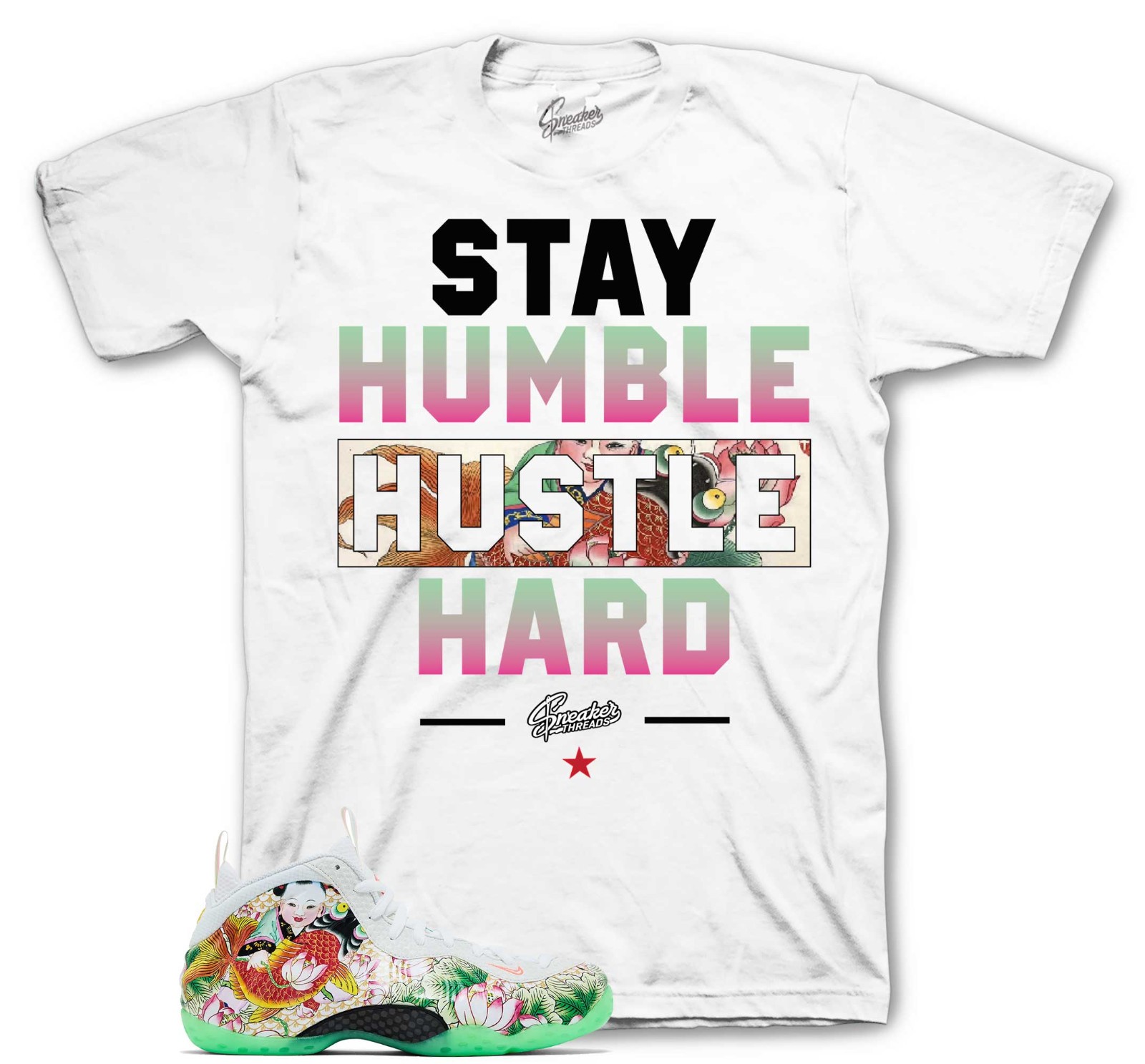 Shirt To Match Foamposite Tianjin Foam Shoes – Stay Humble Sneaker Tees