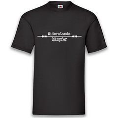 Resistance Fighter Funshirt T-Shirt Black 100% Cotton Electrician S-5XL
