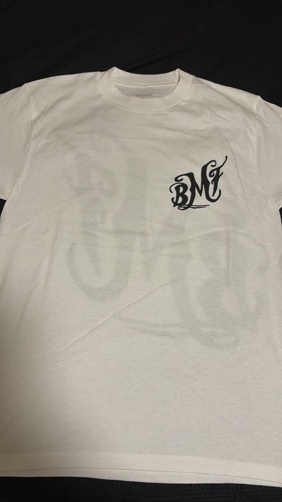 BMF Black Mafia Family Men's Small White Cotton Knit Crew Neck Short Sleeve gallery