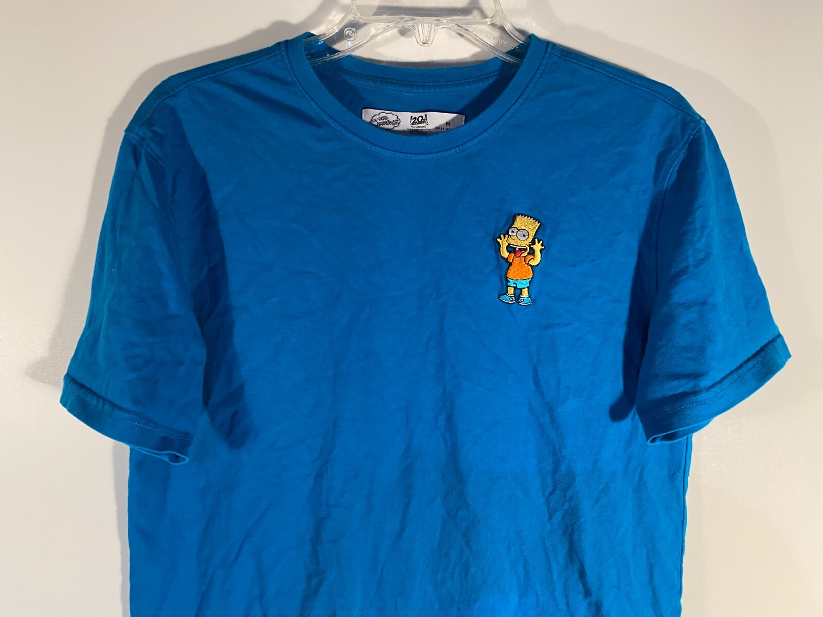 20th Century Fox The Simpsons Bart Simpson Blue Shirt Men Size M gallery