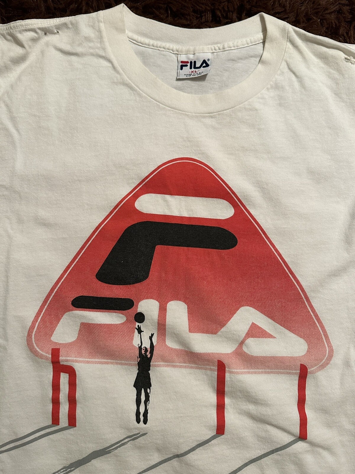 Vintage 90s Grant Hill FILA Shirt Size XL Men’s Single Stitched gallery