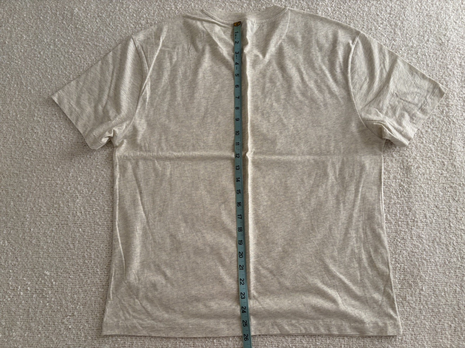 A.P.C. $165 Boxy Fit Graphic T-Shirt Size Medium Ecru Light Grey Heather gallery