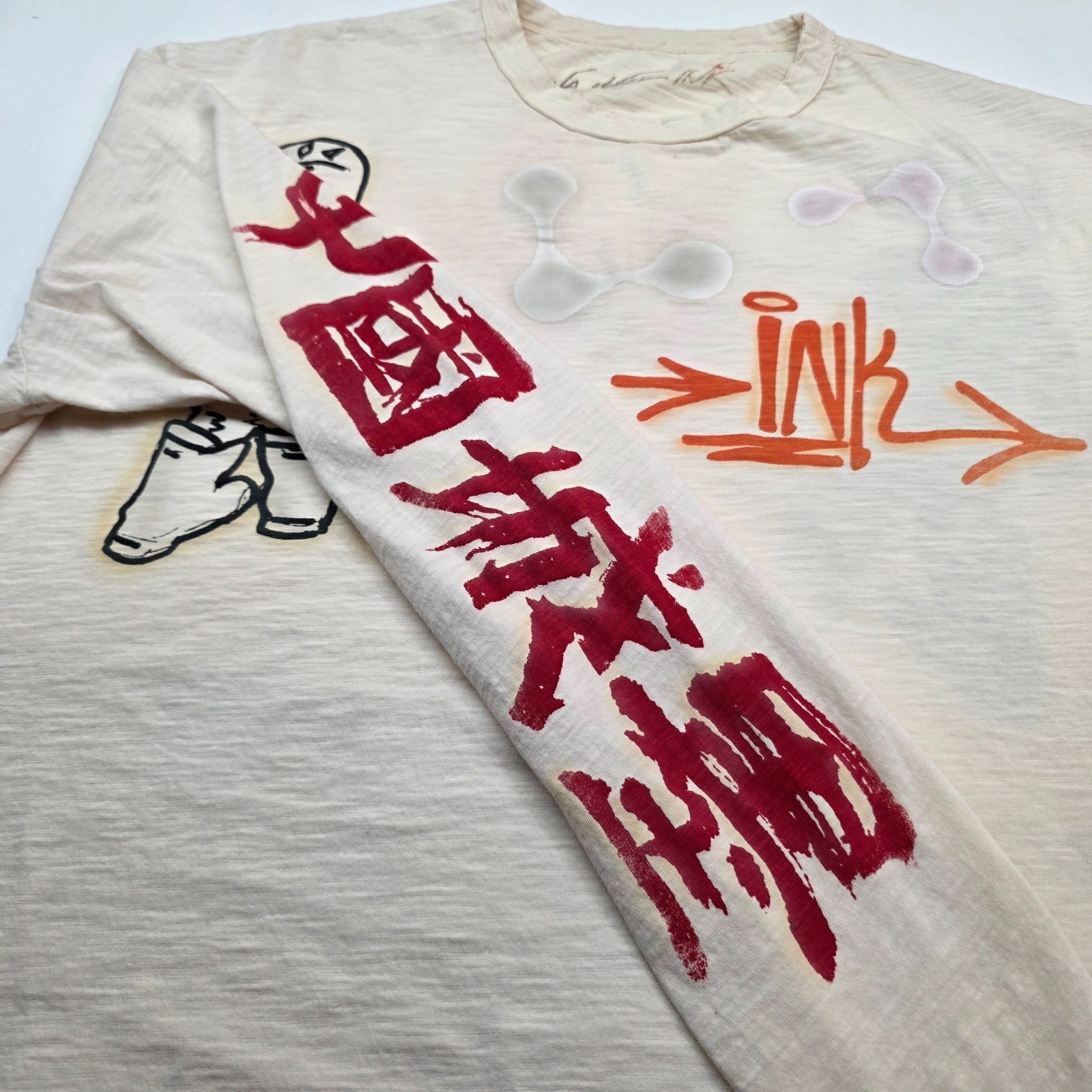 The Great China Wall Los Angeles Ink Long Sleeve Shirt Men XL Designer Y2K gallery