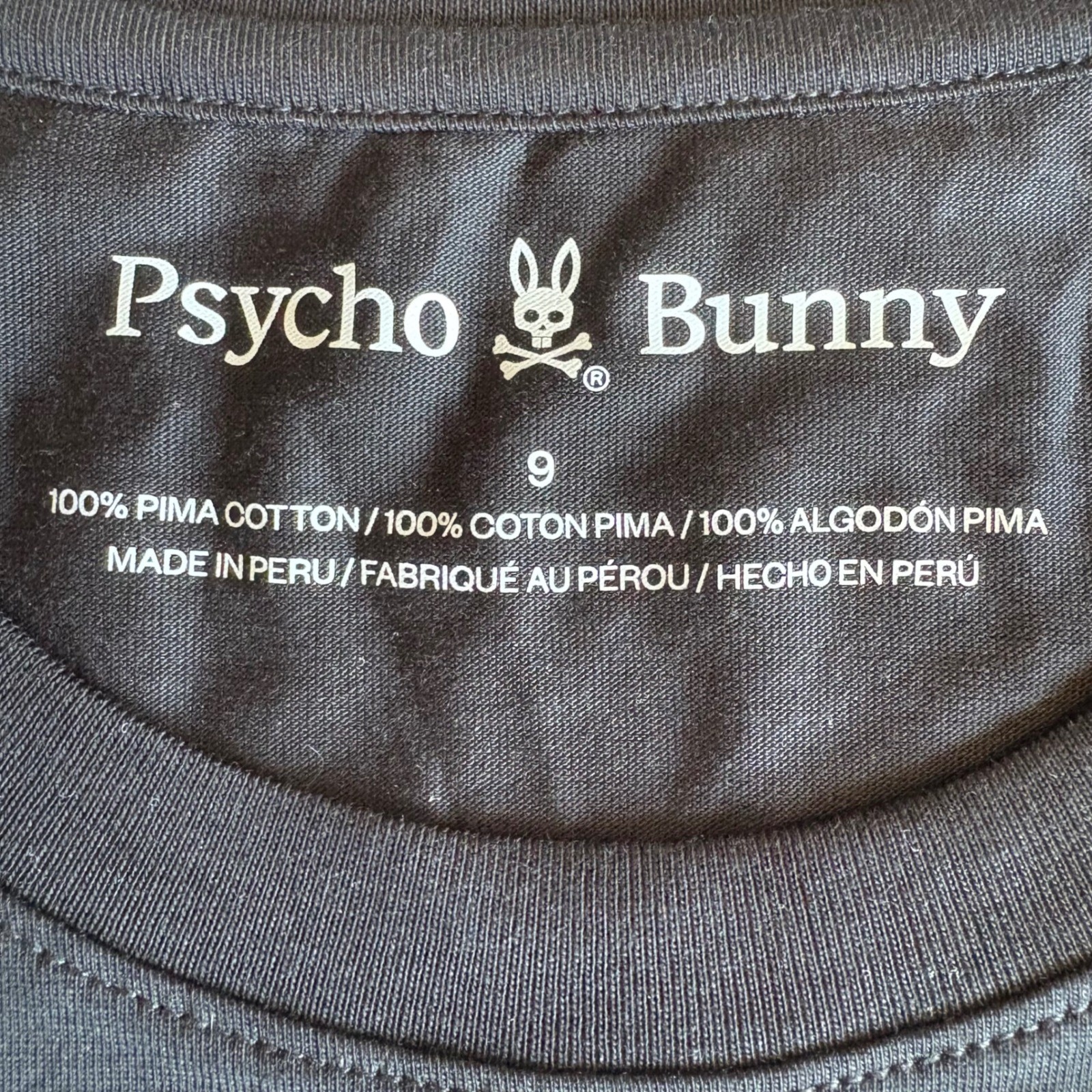 Psycho Bunny San Diego HD Print Graphic Tee Black Pima Cotton Mens 9 XXXL NEW gallery