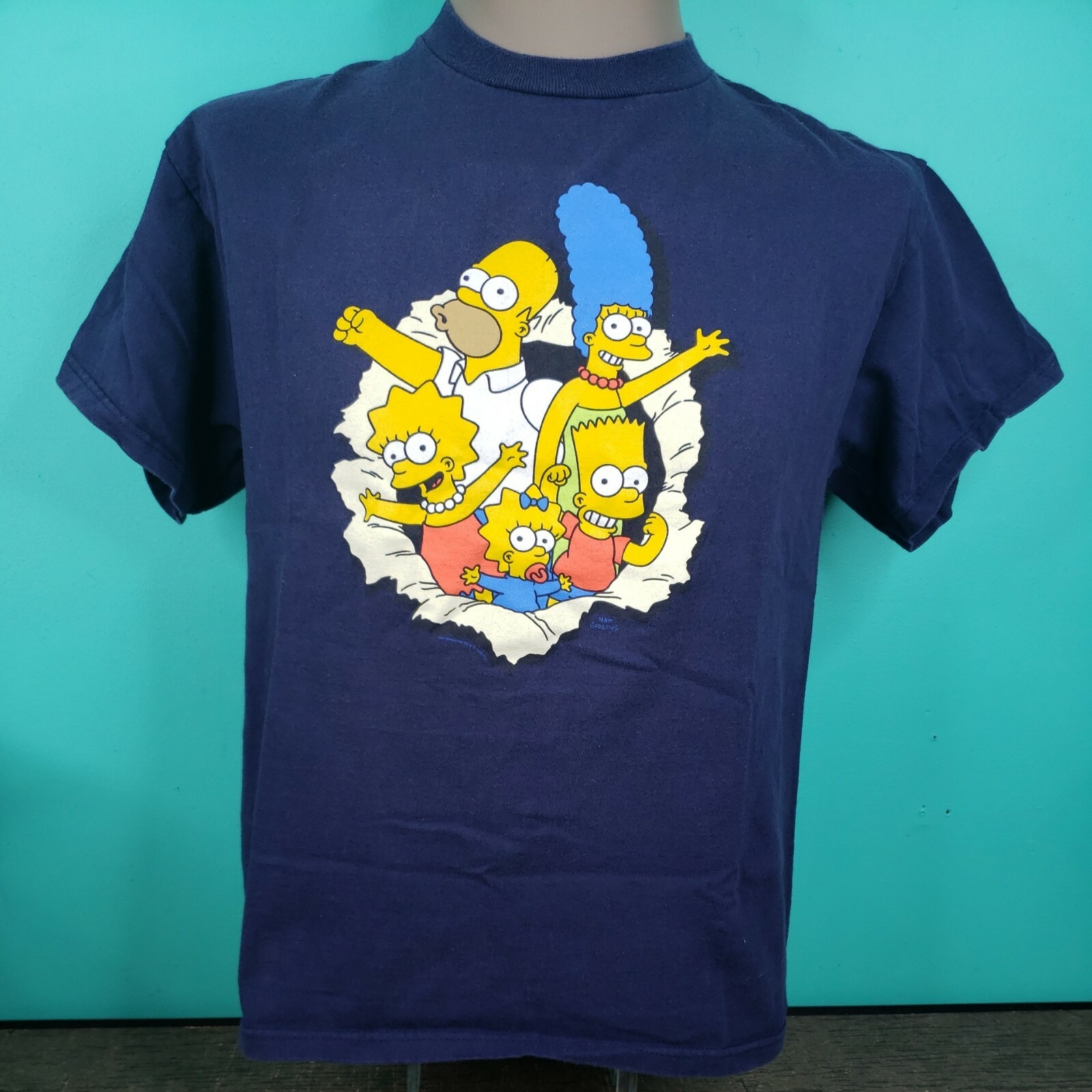 2008 Simpsons Homer and Family Size Medium T-SHIRT Tee Delta gallery