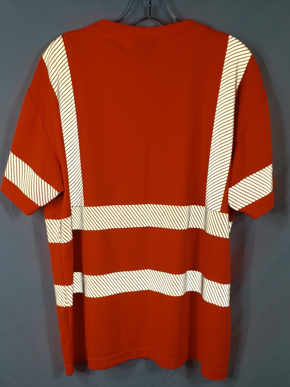 HI VIS Short Sleeve T-Shirt Size Large ANSI/ISEA Class 2 Hi-Reflective Pre-owned gallery