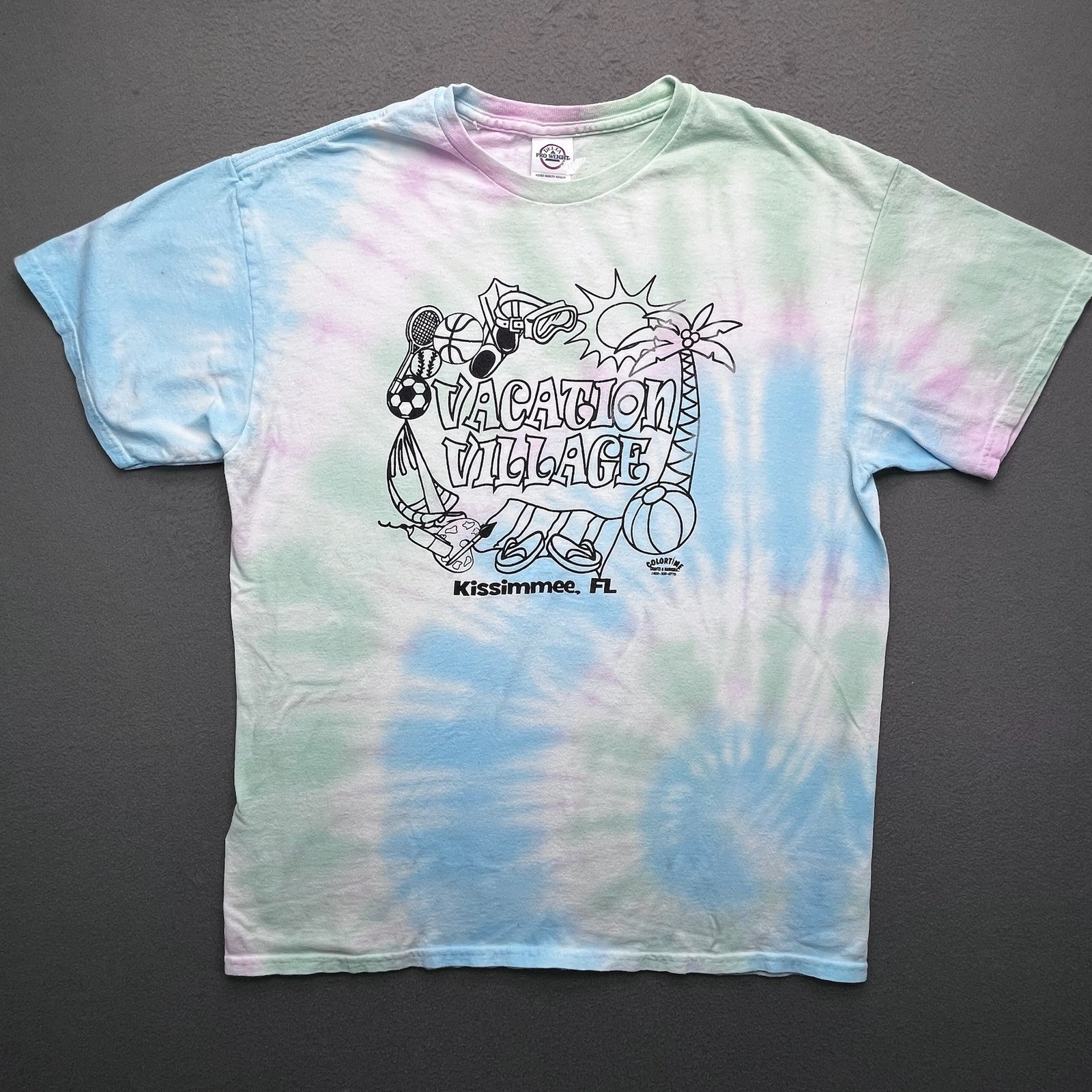 Vacation Village Kissimmee FL Tie Dye T Shirt Adult Large ColorTime Crafts gallery
