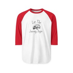 Let the Journey Begin Jeep Raglan Shirt | Three-Quarter Sleeve