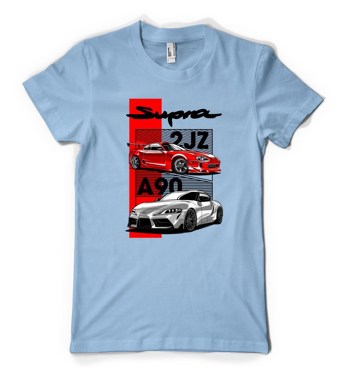 Japanese Supra Sportcar Classic Custom Car Personalised Unisex Adult T Shirt gallery