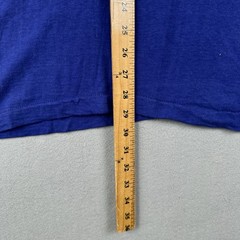 Vintage 70s Para Tech Sky Diving Team Shirt Large Blue Devil Logo Single Stitch