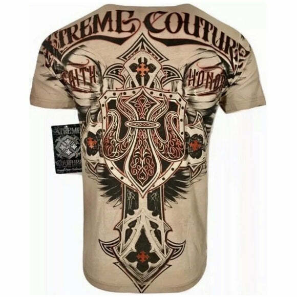 Xtreme Couture by Affliction Men's T-Shirt LOCKDOWN Biker Cross S-3XL gallery