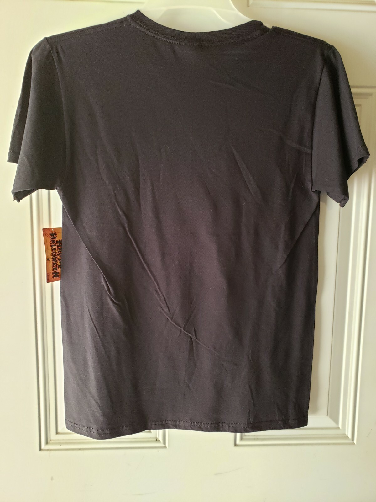 Halloween I'M HERE FOR THE BOOS Black T-Shirt Ghost SZ S 34-36 Glow In The Dark gallery