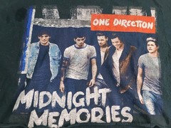 One Direction 1D Shirt Harry Styles Midnight Memories Tour 2014 Band Tee Cropped
