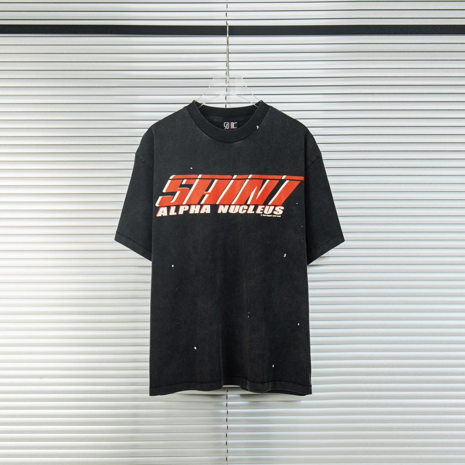 HIGH STREET SAINT VINTAGE SHORT T SHIRT FOR MEN WOMEN SUMMER COTTON BLACK TOP
